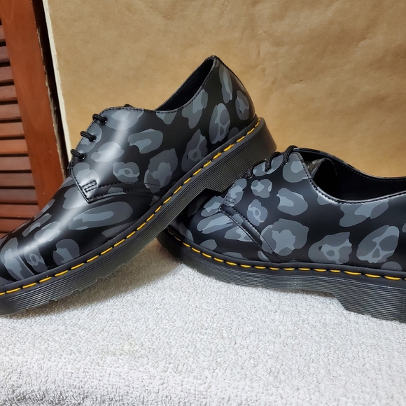 Dr Martens 1461 Distorted Leopard Smooth Print Oxford - Picture 7 of 15